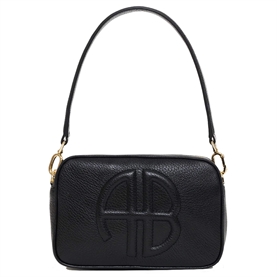 Anine Bing Lili Taske, Black Pebbled  